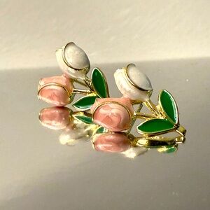 Flowers Earrings 0.7in